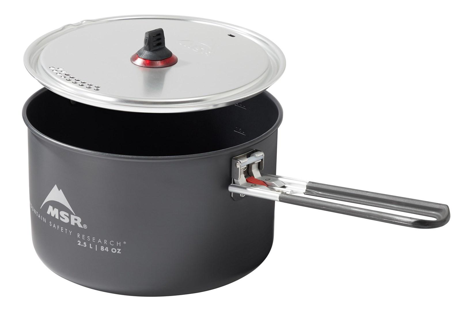 Gryde til camping MSR - 2,5 l, aluminium, grå