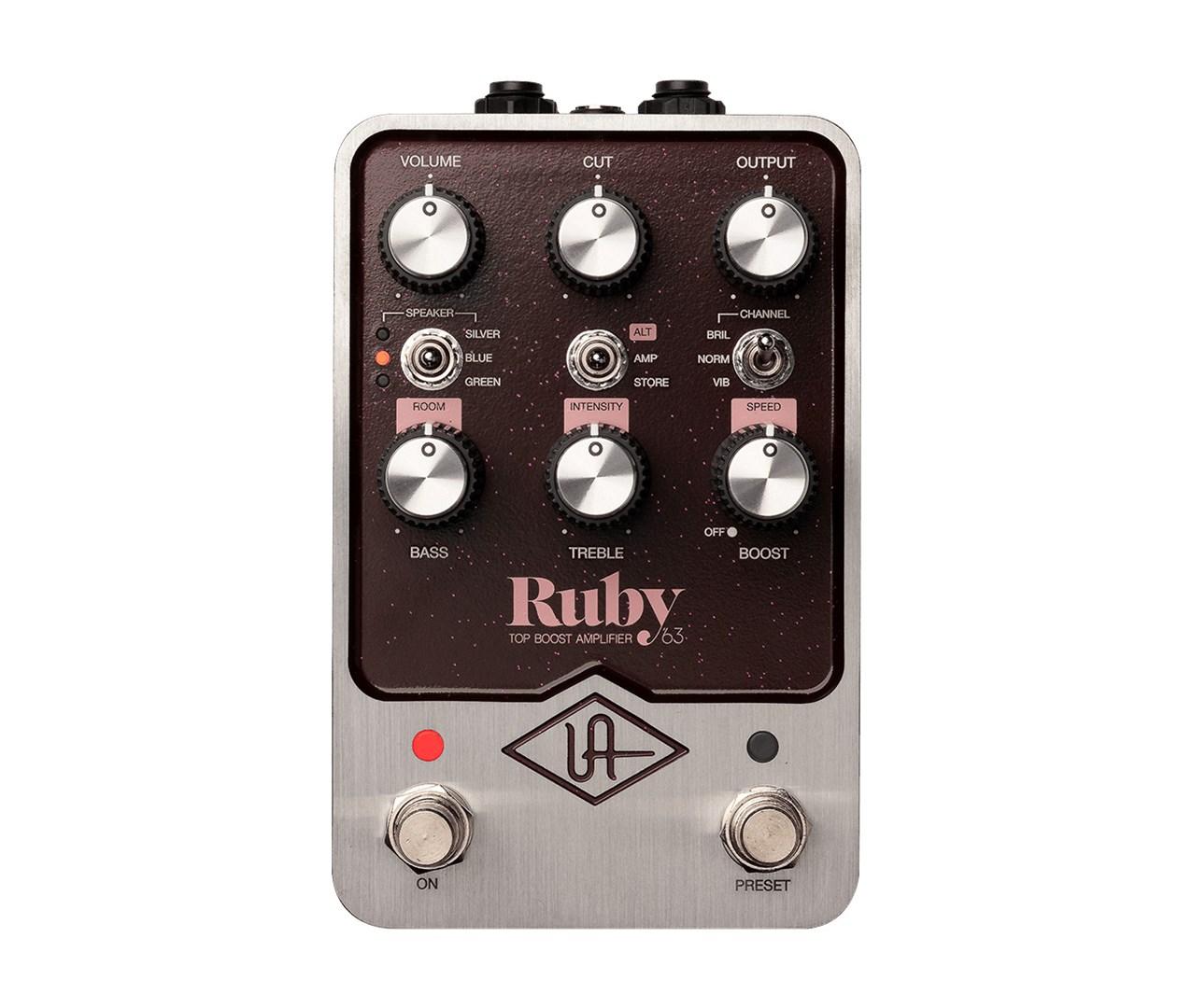 Guitar effektpedal - Universal Audio UAFX Ruby ’63 Top Boost Amplifier