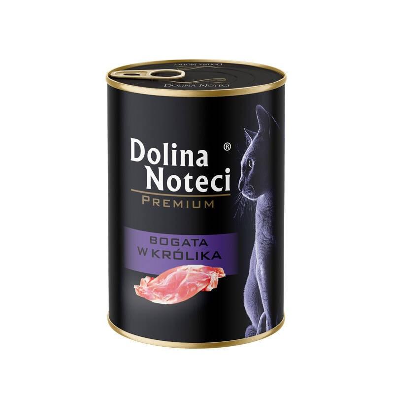 Vådfoder til kat – Dolina Noteci Premium, rig på kanin, 400 g
