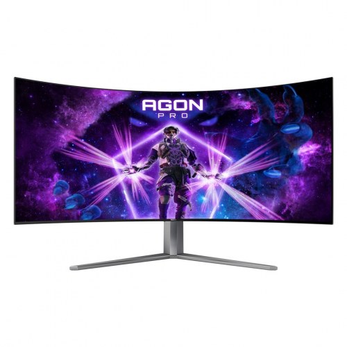 Gaming skærm AOC AGON PRO 45" OLED, 3440×1440, 240 Hz, buet 800R – sort