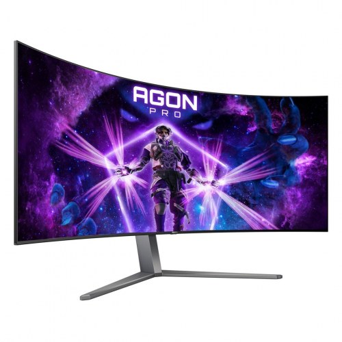 Gaming skærm AOC AGON PRO 45" OLED, 3440×1440, 240 Hz, buet 800R – sort