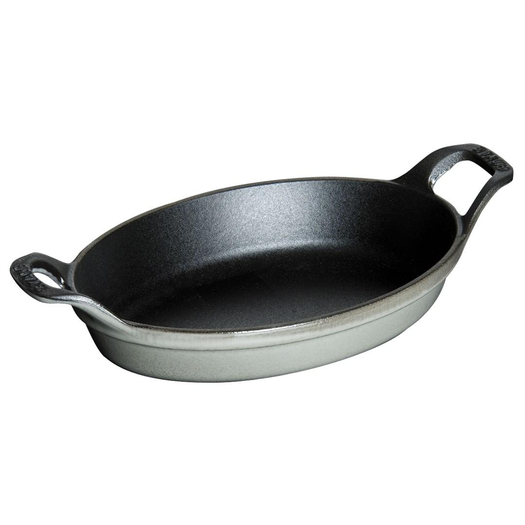 STAUB Staub oval ovnfast form støbejern 15 cm Grafitgrå