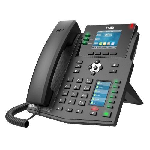 IP-telefon Fanvil X4U sort - 12 linjer, LCD, Wi‑Fi