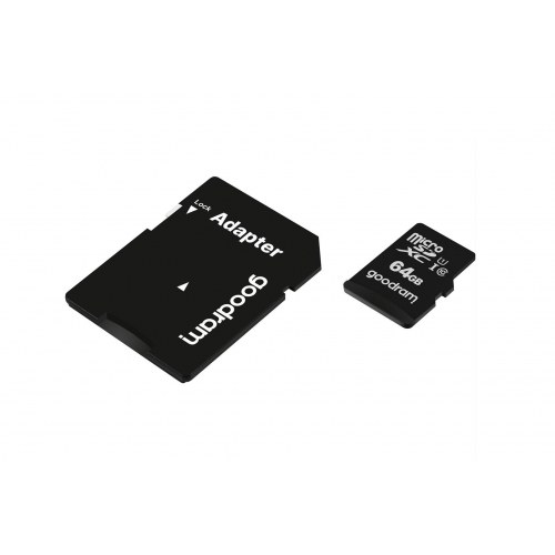 Hukommelseskort MicroSDXC 64 GB – Goodram Class 10 UHS-I (med SD-adapter)