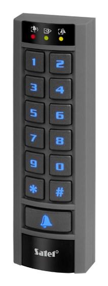 Kodepanel med læser - SATEL INT-SCR-BL, sort billede