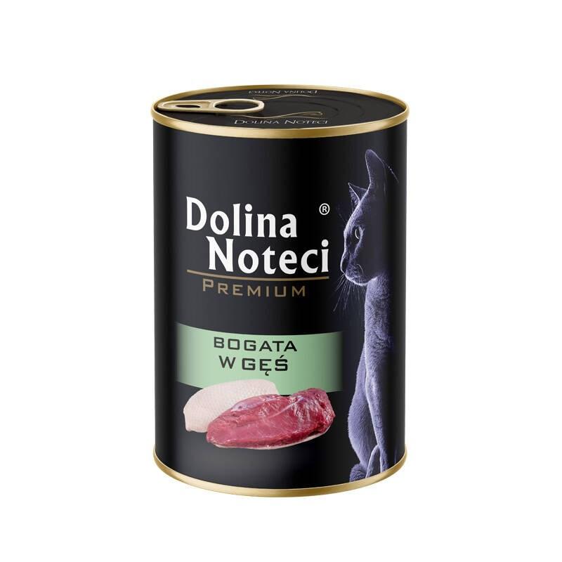 Vådfoder til kat - Dolina Noteci Premium med gås, 400 g