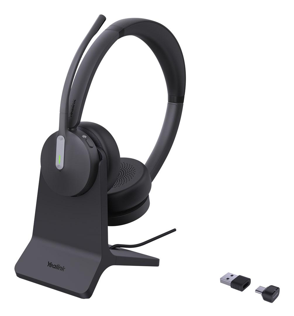 Trådløst headset Yealink BH70 Dual med ladestand - Teams USB‑C/A
