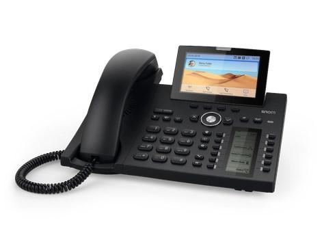 IP-telefon Snom D385, sort - 12 linjer, TFT-farveskærm billede