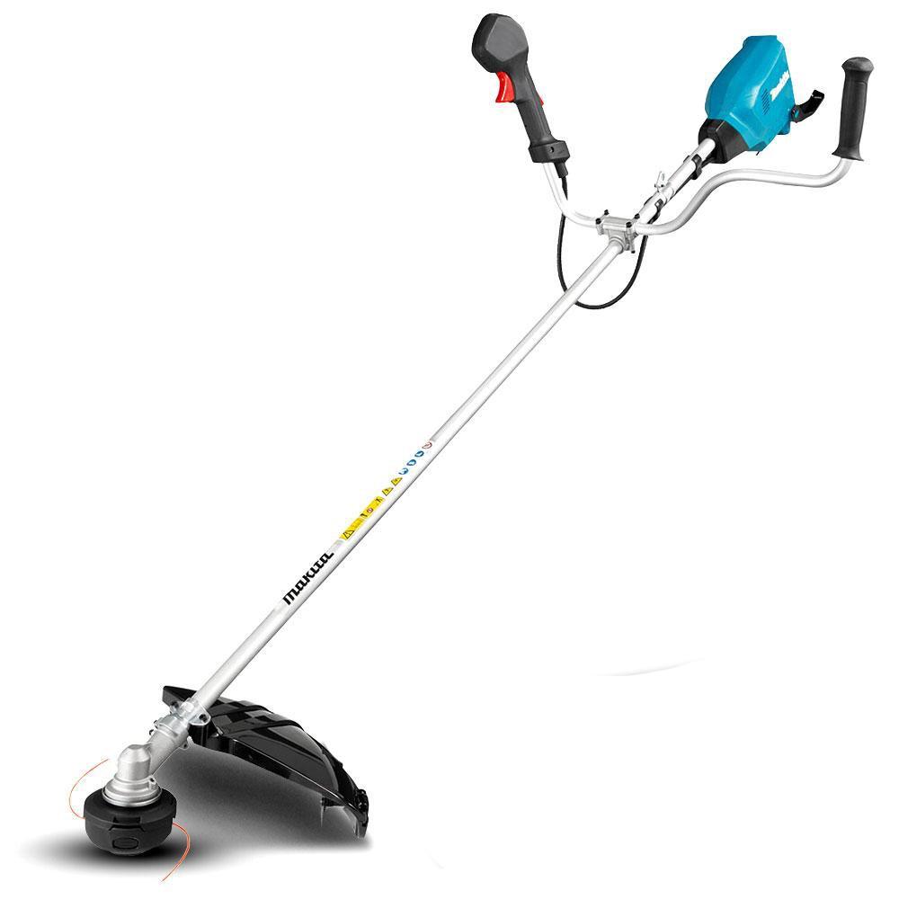Makita DUR369APT2, Græstrimmer, Nylonlinje, D-loop håndtag, 7000 rpm, Sort, Blå, Grå, 43 cm