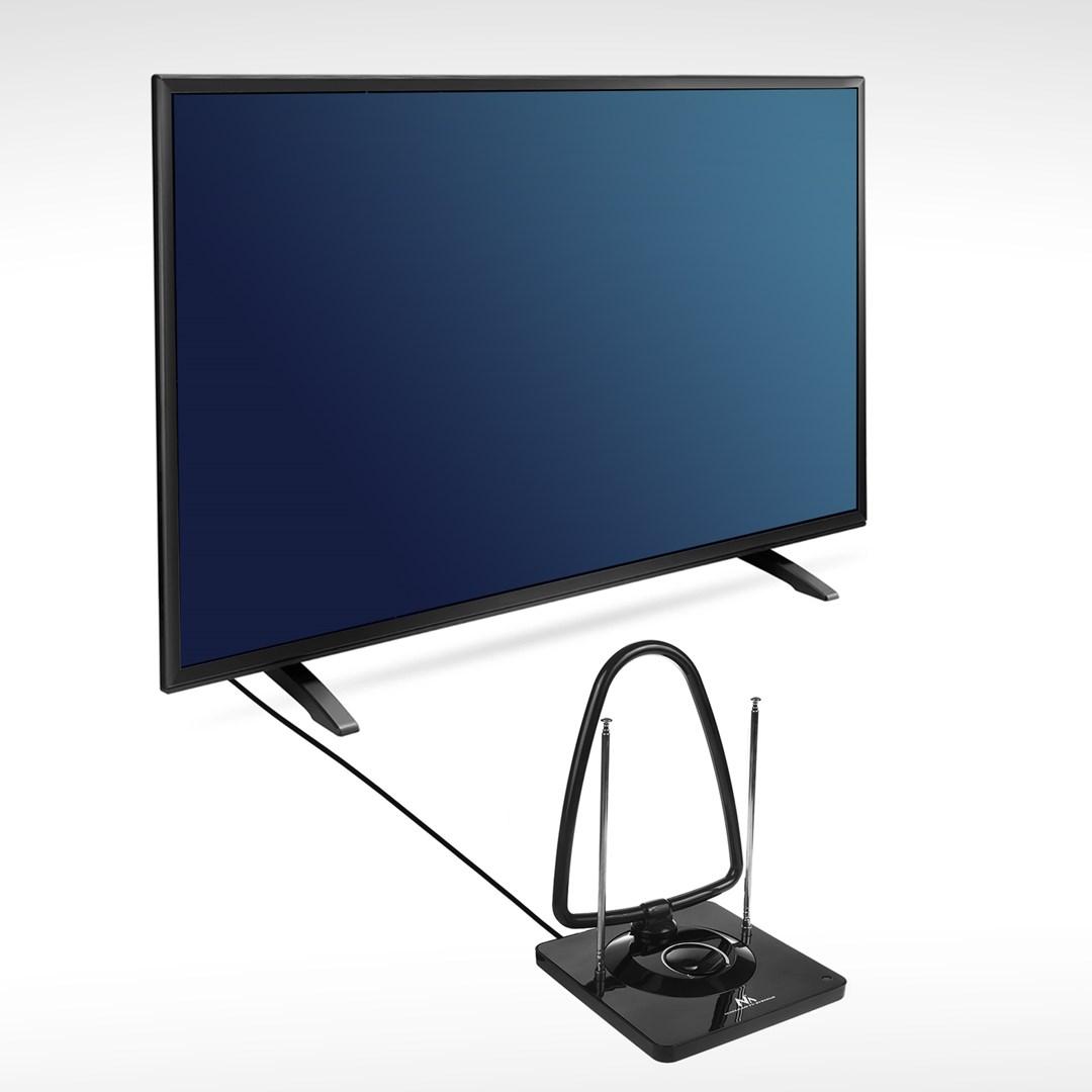 TV-antenne indendørs Maclean MCTV-963 - High Gain 45 dB, DVB-T/T2 H.265 HEVC, lavstøj billede
