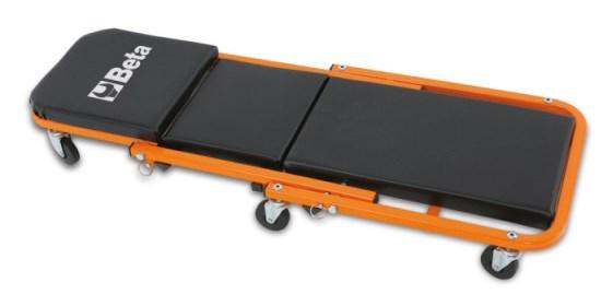 Værkstedsrulleleje Beta 3002 - sort/orange, 6 hjul