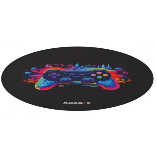 Gulvmatte til gamerstol – Huzaro FloorMat 7.0, Ø120 cm, sort