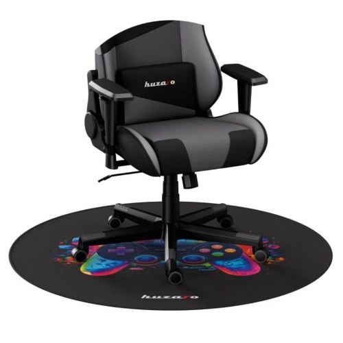 Gulvmatte til gamerstol – Huzaro FloorMat 7.0, Ø120 cm, sort