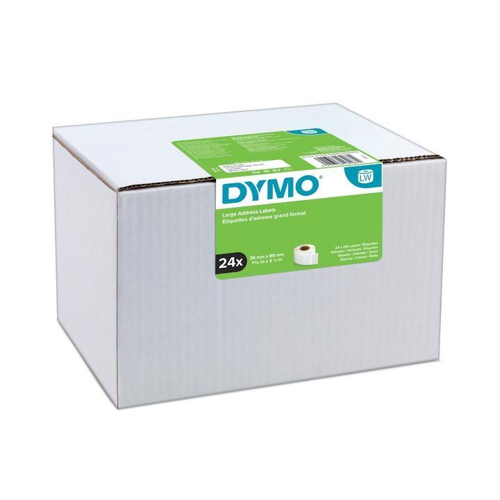 Etiketter til adresse - DYMO Large, 36 × 89 mm (hvid), 24 ruller billede