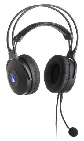 Gaming headset med bøjle, kablet – Connect IT CI-256, sort billede
