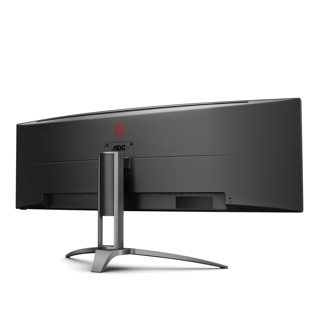 Bred skærm AOC AGON AG493UCX2 49" 32:9, 5120×1440, 165 Hz, buet, sort