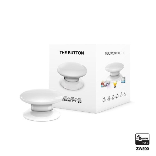 Trådløs alarmknap FIBARO The Button – hvid