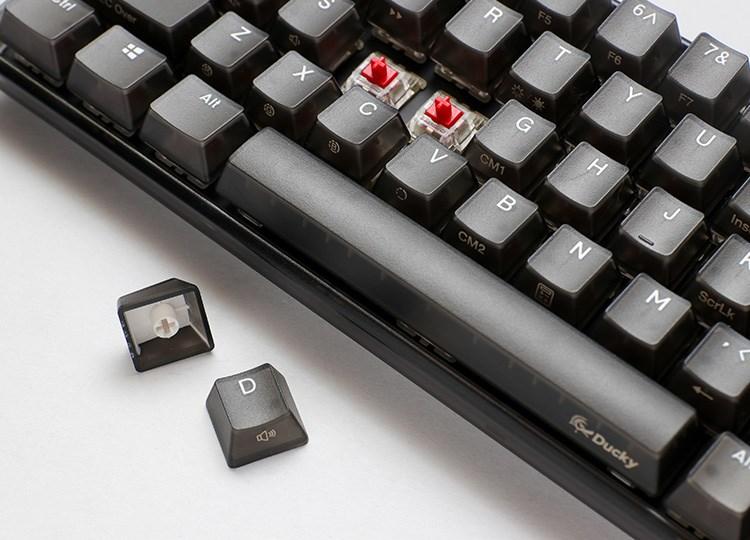 Gaming tastatur Ducky One 3 Aura Black Mini RGB – MX Silent Red billede