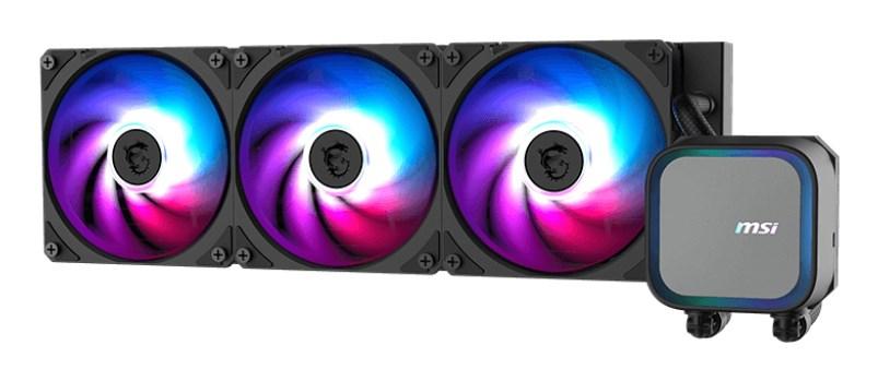 Vandkøling 360 mm - MSI MAG Coreliquid A13, sort, AIO med 3x120 mm RGB billede