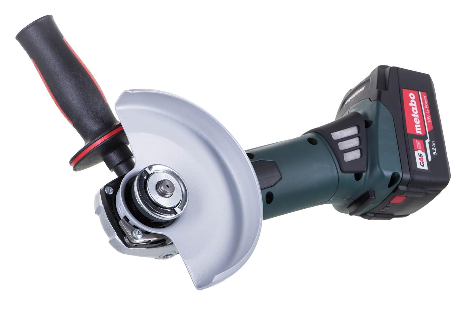 Vinkelsliber Metabo W 18 LTX 150 Quick + metaBOX 165 L - grøn/sort