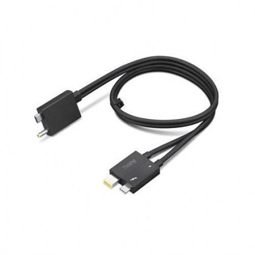 Thunderbolt 4 kabel – Lenovo, 0,7 m, 40 Gbit/s, sort