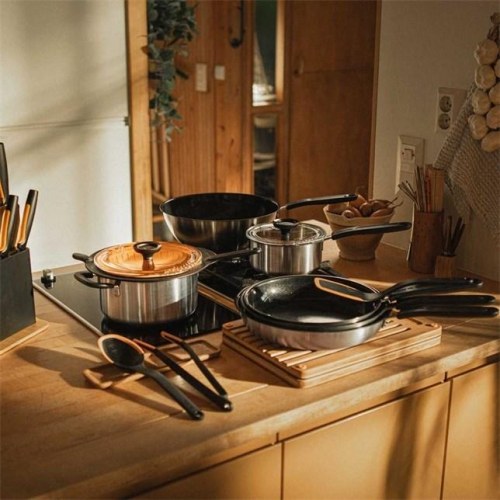 Stegepande 28 cm – Fiskars Functional Form, rustfrit stål, keramisk belægning