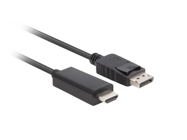 DisplayPort til HDMI kabel 5 m – Lanberg – sort billede