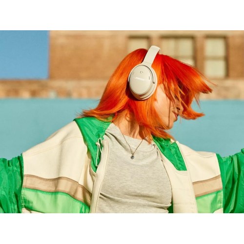 Trådløse høretelefoner Bose QuietComfort – hovedbøjle, hvid