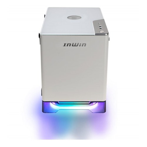 PC kabinet mini tower IN WIN A1 Plus, hvid, mITX, 650 W PSU