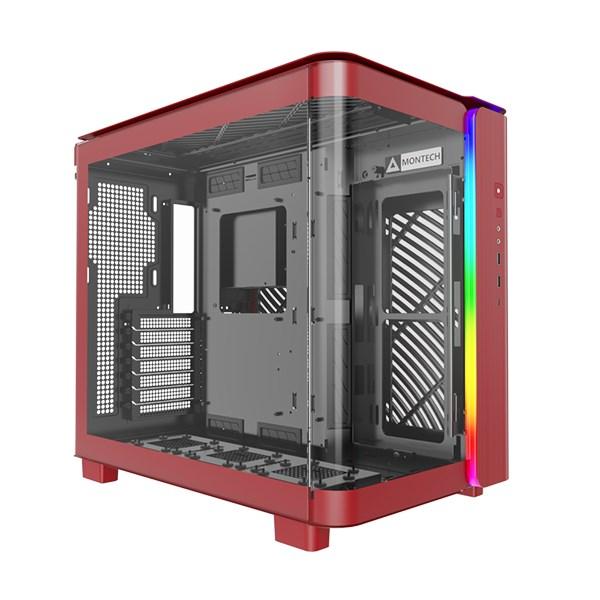 PC kabinet Montech KING 95 Midi Tower - rød billede