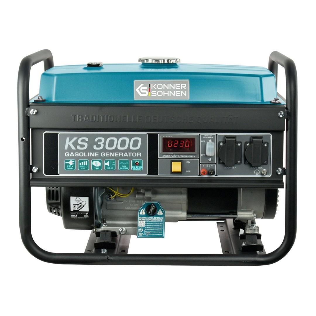 Generator benzin 2,6 kW 230 V - KÖNNER & SÖHNEN KS 3000 billede