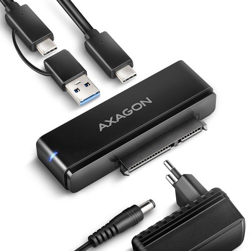 USB-C harddisk-adapter 10 Gbit/s til 2,5"/3,5" SATA – AXAGON FAST PORT X