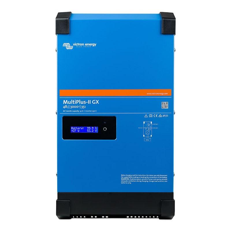 Inverter/oplader Victron Energy MultiPlus-II 3000 W - indendørs, sort/blå