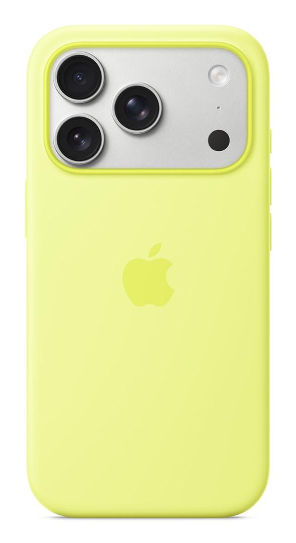iPhone cover Apple Silicone med MagSafe - Neon Yellow (iPhone 17 Pro) billede