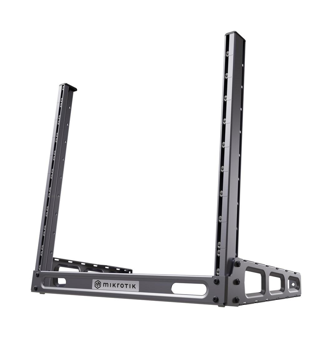 Rackskinne 10U - MikroTik SR-10U rackhylde, sort billede