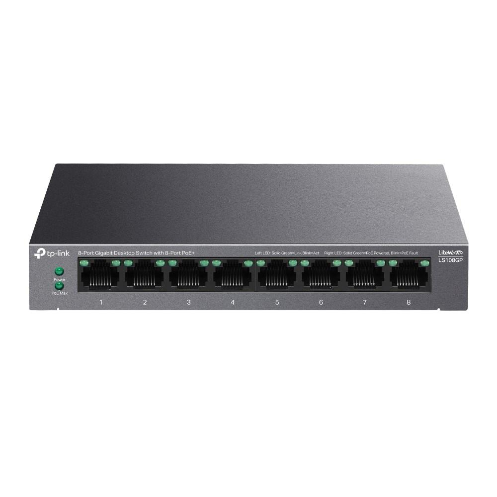TP-Link LiteWave LS108GP V1 Switch 8-porte Gigabit Ethernet PoE+
