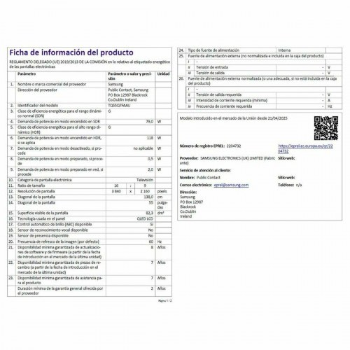 Smart TV Samsung 55" QLED 4K Ultra HD (TQ55Q7F)