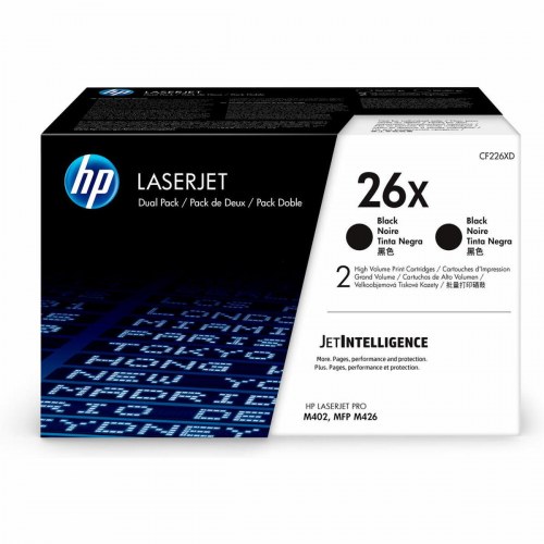 Toner HP LaserJet 26X sort - original dobbeltpakke (CF226XD)