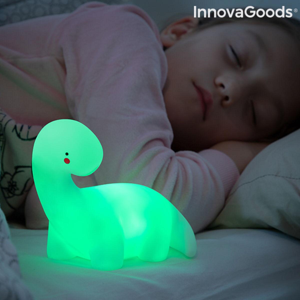 Dinosaur multifarvet LED-lampe Lightosaurus InnovaGoods IG815318 Hvid Lim (Refurbished A)