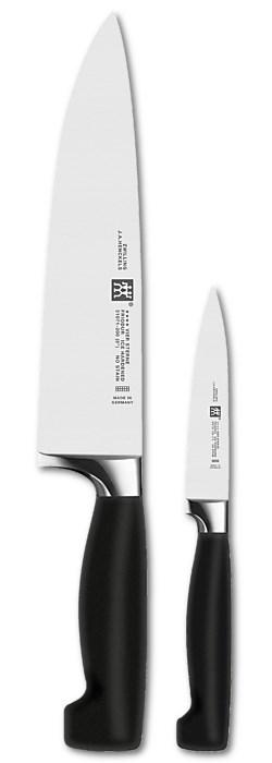 Zwilling Zwilling Four star knivsæt 2 dele Sort-rustfrit stål