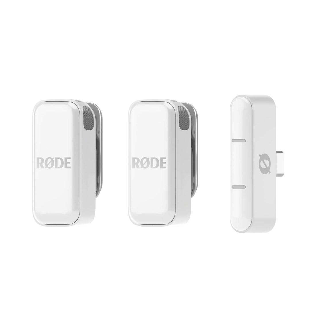 Trådløst mikrofon-system RØDE Wireless Micro, 2-kanals, USB-C, hvid billede