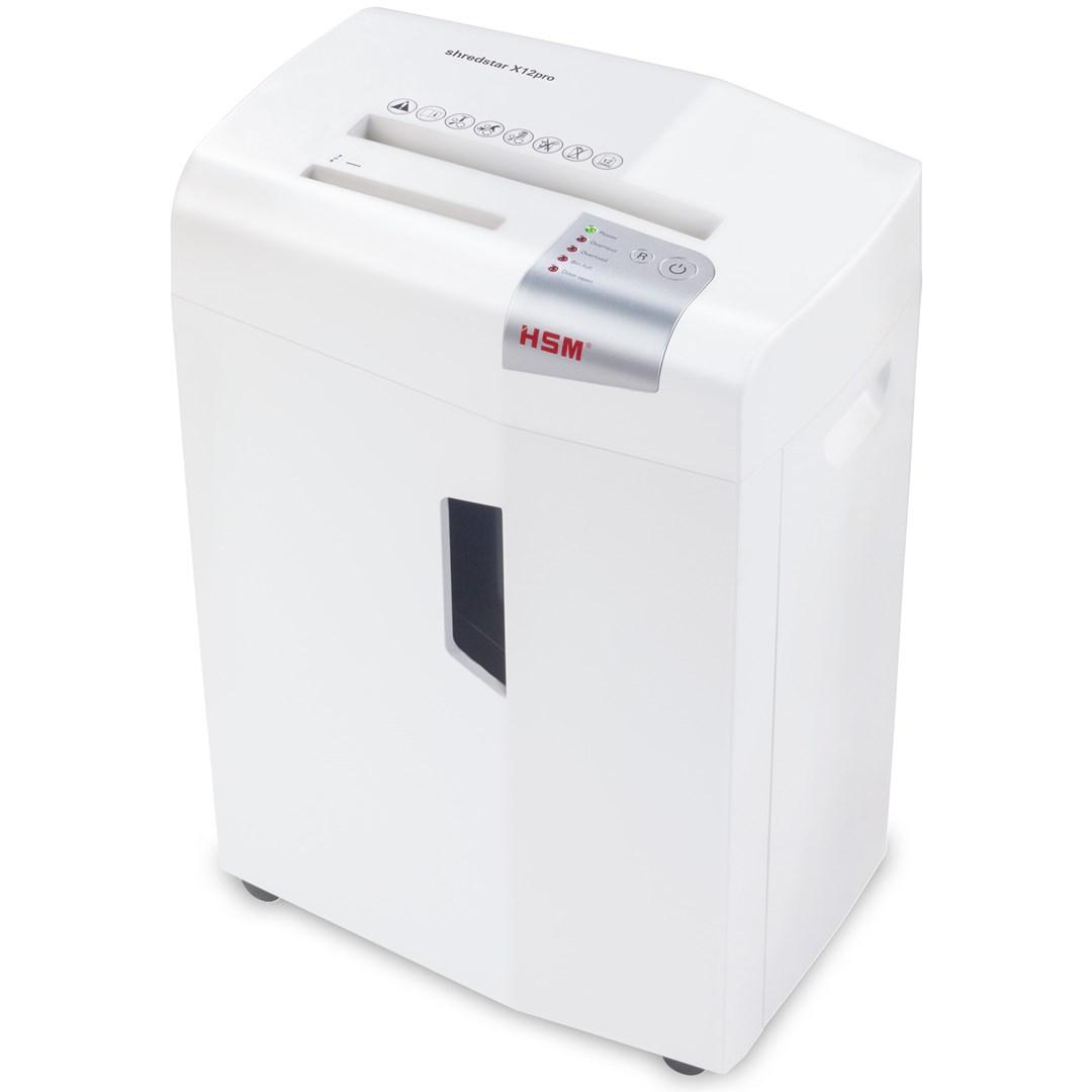 Makulator til papir HSM shredstar X12pro, partikelsnit 2 × 15 mm + separat CD-skærer billede