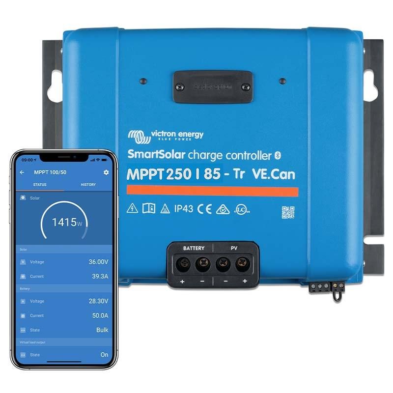Victron Energy SmartSolar MPPT 250/85-Tr Ve Solcelle-opladningsregulator MPPT 12 V, 24 V, 48 V 85 A