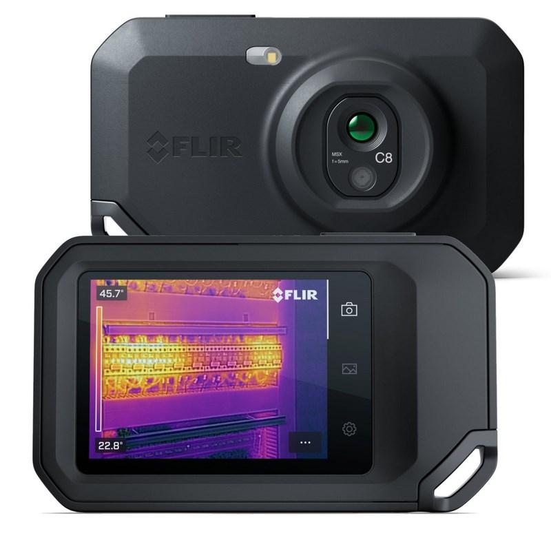 FLIR One C8 kamera med termisk billede Sort 320 x 240 pixel Indbygget skærm LCD