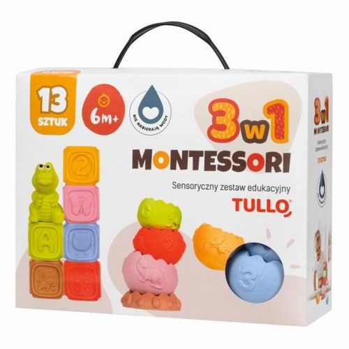 Sanselegetøj baby – Tullo Montessori sæt, 13 dele