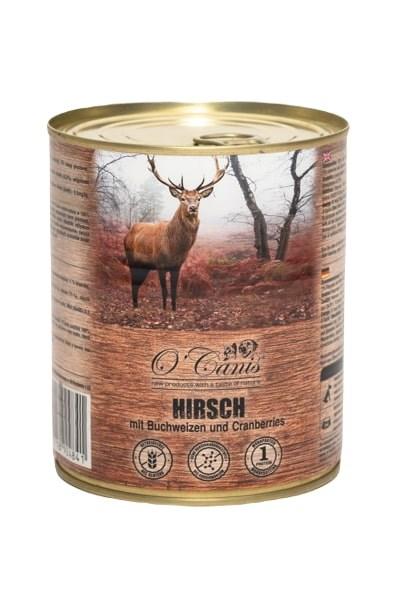 Hundefoder vådfoder – O'Canis hjort med boghvede, 800 g