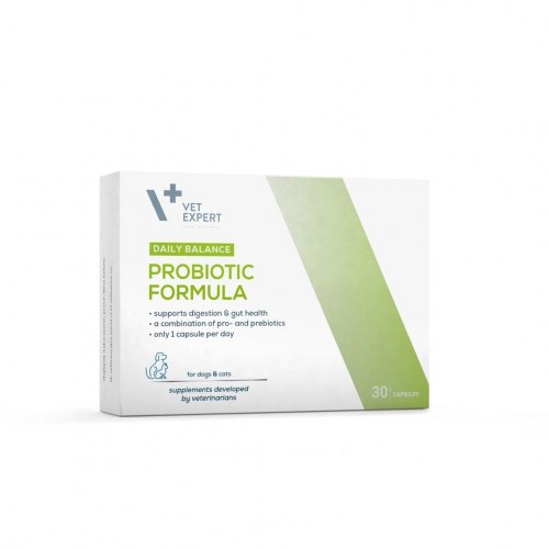 Probiotika til hunde og katte – VetExpert Probiotic Formula, 30 kapsler