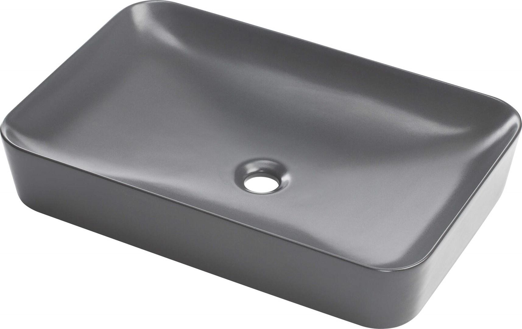 Køkkenvask i keramik deante – bordmonteret, 60 × 40 cm