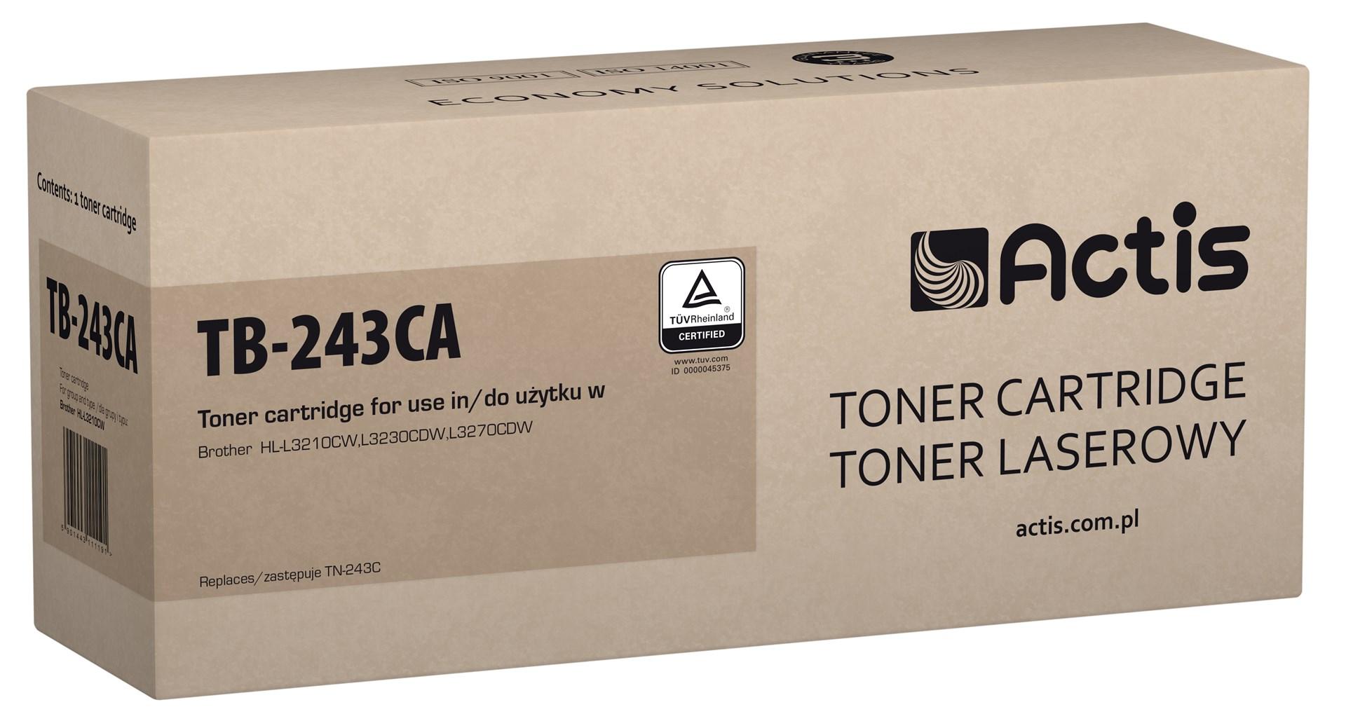 Tonerpatron Actis TB-243CA cyan – kompatibel med Brother TN-243C, standard, 1.000 sider