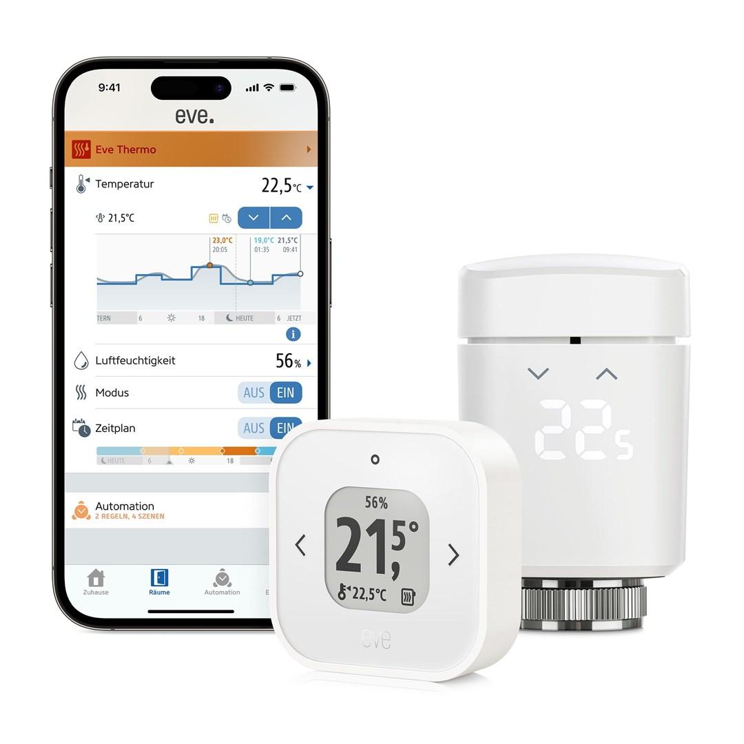 Smart termostat - Eve Thermo Room Comfort sæt billede